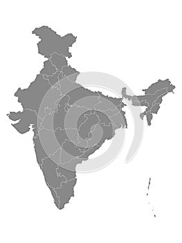 Location Map of Dadra and Nagar Haveli and Daman and Diu Union Territory photo