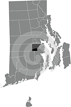 Location map of the East Greenwich of Rhode Island, USA