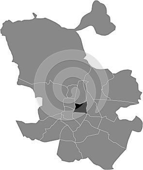 Location map of Fuencarral-El Pardo neighborhood photo