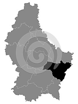 Location Map of Grevenmacher Canton