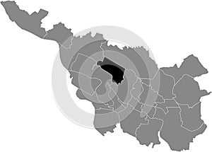 Location map of the GrÃ¶pelingen subdistrict of Bremen, Germany