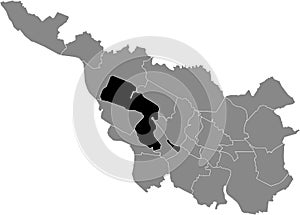 Location map of the HÃ¤fen subdistrict of Bremen, Germany