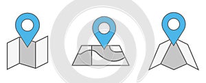 Location map icon - From Map, Navigation, and Location Icons set. Eps 10