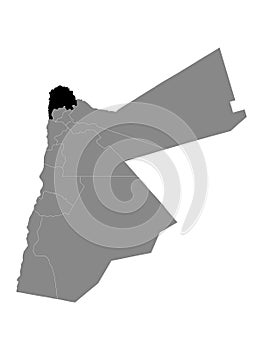 Location Map of Irbid Governorate