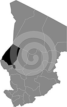 Location map of the Kanem region