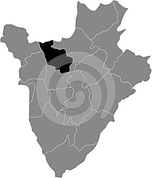 Location map of the Kayanza province