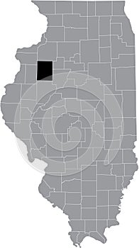 Location map of the Knox County of Illinois, USA photo