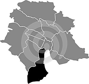 Location map of the Kreis 2 District of Zurich, Switzerland