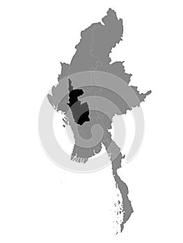 Location Map of Magway Region