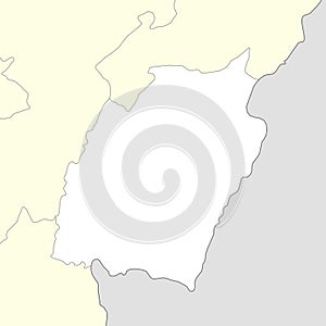 Location map of Manipur is a state of India