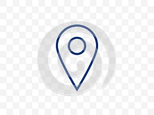 Location, map marker icon. Vector illustration, flat design
