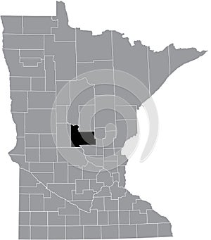 Location map of the Morrison County of Minnesota, USA