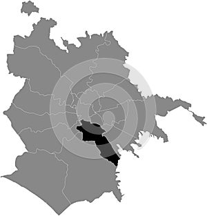 Location map of Municipio VIII â€“ Appia Antica municipality