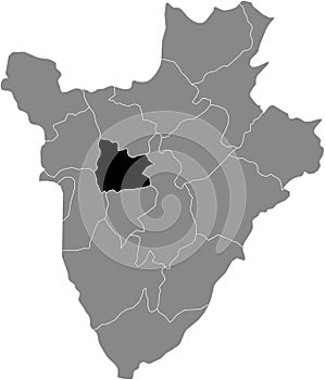 Location map of the Muramvya province