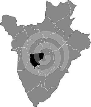 Location map of the Mwaro province