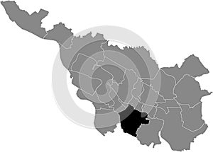 Location map of the Neustadt subdistrict of Bremen, Germany