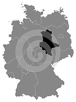 Location Map of Sachsen-Anhalt Federal State photo