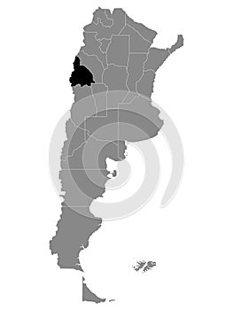 Location Map of San Juan Province