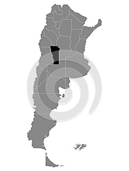 Location Map of San Luis Province