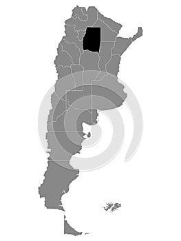 Location Map of Santiago del Estero Province