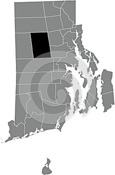 Location map of the Scituate of Rhode Island, USA