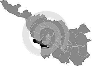 Location map of the Strom subdistrict of Bremen, Germany