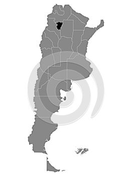 Location Map of TucumÃ¡n Province