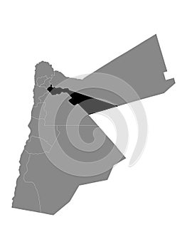 Location Map of Zarqa Governorate