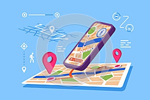 Location maps online application