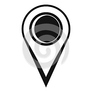 Location mark icon, simple style.