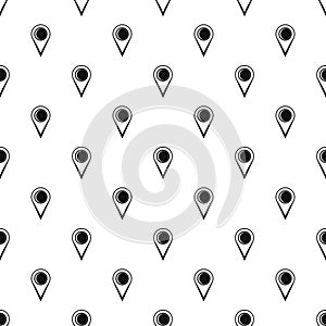 Location mark pattern seamless vector