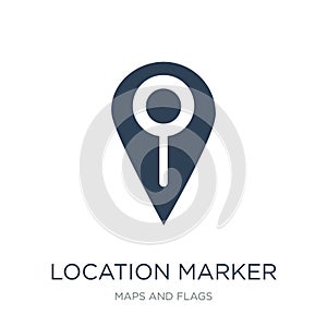 location marker icon in trendy design style. location marker icon isolated on white background. location marker vector icon simple