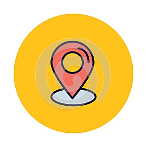 Location marker Isolated Vector icon which can easily modify or edit