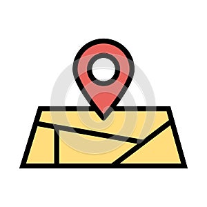 Location marker Isolated Vector icon which can easily modify or edit