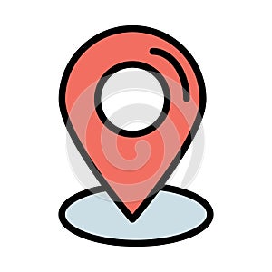 Location marker Isolated Vector icon which can easily modify or edit