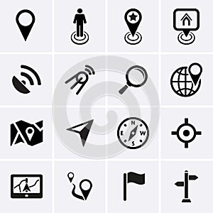 Location, Navigation and Map Icons