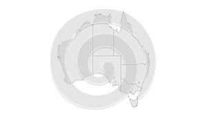 Location Northern Territory on map Australia. 3d Northern Territory flag map marker location pin. Map of Australia