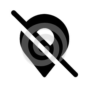 Location off icon