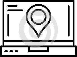 Location Outline Vector Icon