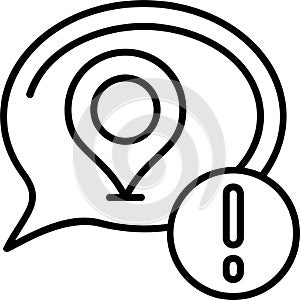 Location Outline Vector Icon