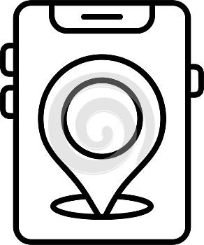 Location Outline Vector Icon