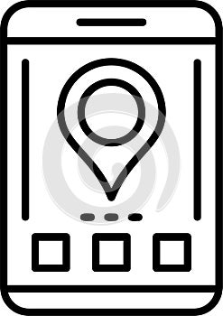 Location Outline Vector Icon