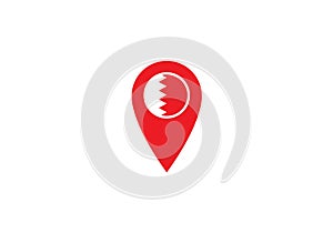 Location pin Bahrain map navigation label symbol