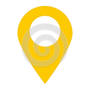 Location pin icon on white background. location pin point.