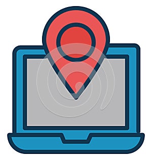 Location pin Isolated Vector Icon that can be easily modified or edit Location pin Isolated Vector Icon that can be easily modi