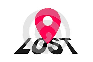 Location pin is lost photo
