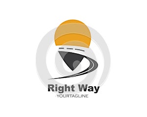 location point icon logo vector design