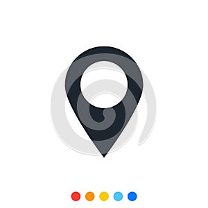 Location point icon,Vector and Illustration