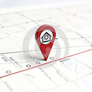 Location point isolated on white background photo