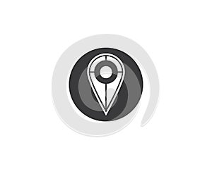 Location point Logo template vector icon illustration design